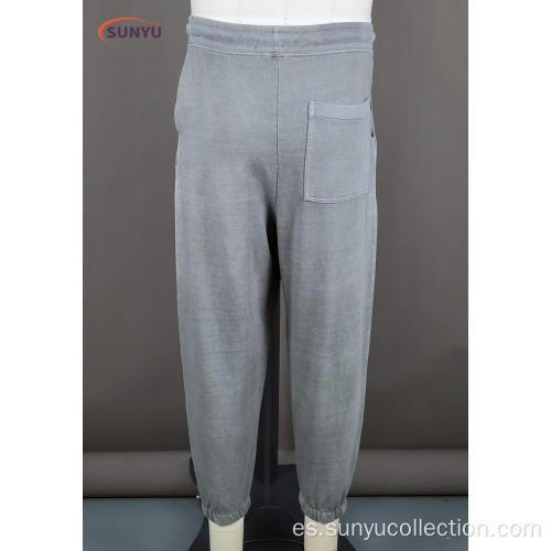 Pantalones largos de Terry Francés de algodón para hombre